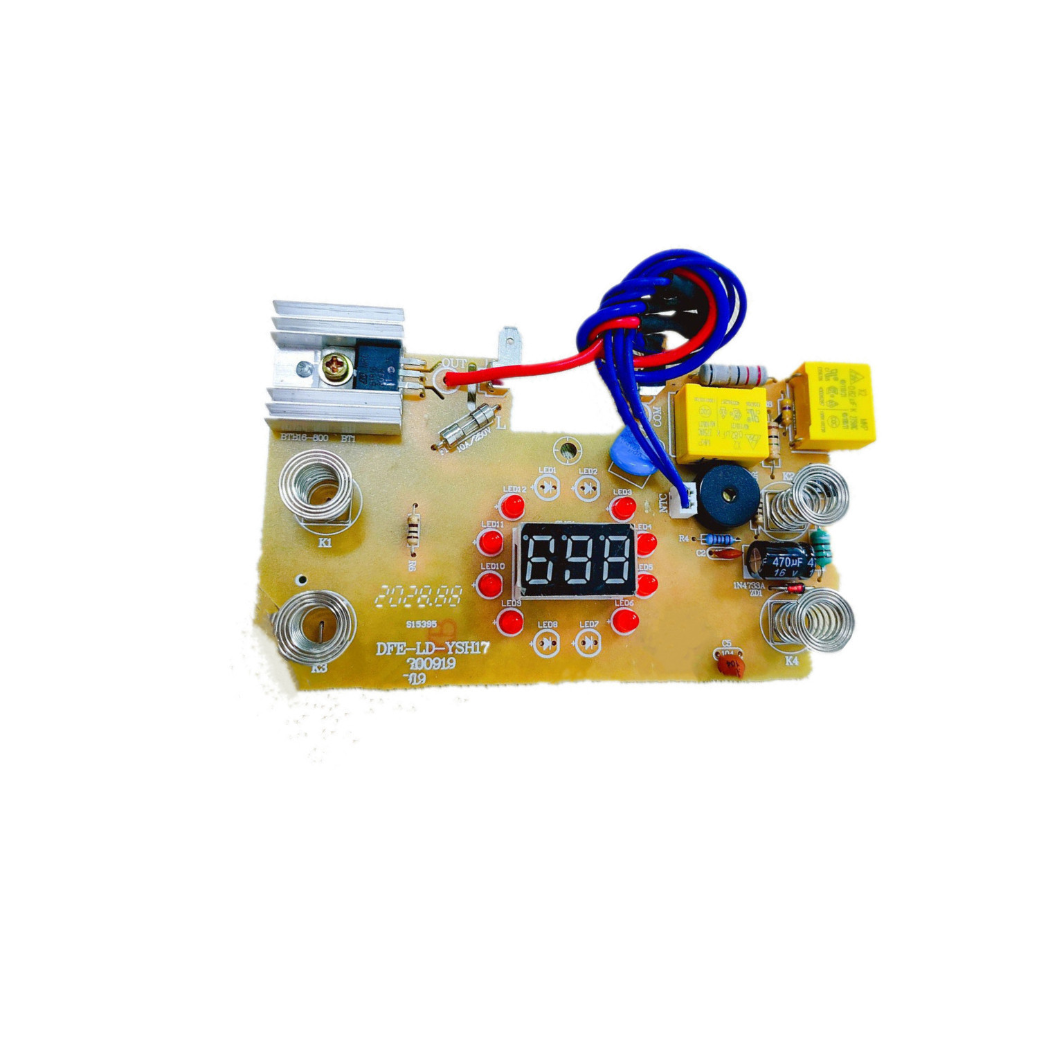 青海便捷智能电水壶控制板方案开发设计 养生壶PCBA线路板来图做样